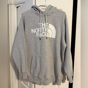 TNF gray sweatshirt hoodie women’s size XL The North Face